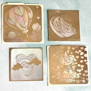 Vintage 80s Holographic Hologram Sticker Lot Sandylion, Holo-Spectra, Snorks